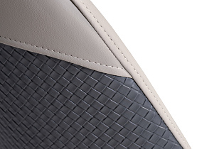 Стул экокожа бежевая/серая