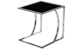 Стол журнальный приставной серебряный