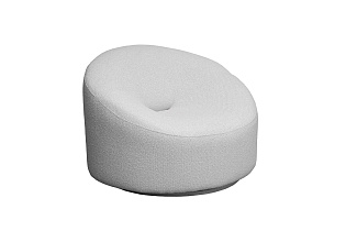 Кресло вращающееся Луна(Luna) букле белое