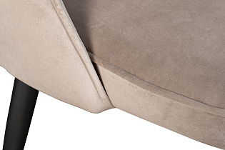 Стул велюровый серо-бежевый 3 (превью)
