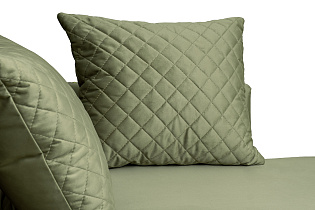 Диван-кушетка Сорренто(Sorrento) правый велюровый оливковый