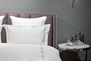 Комплект постельного белья «Арктик» с вышивкой кинг сайз 220х240см серый 4 (превью)