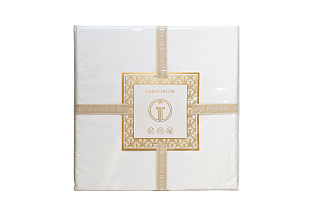 Простыня на резинке тенсель 160х200х30см белая