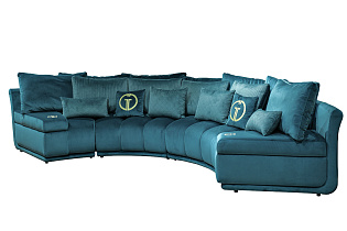 Диван Колизей(Coliseum) модульный бирюзовый