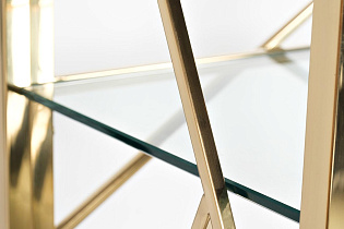 Стеллаж с прозрачным стеклом (золотой) 3 (превью)