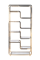 Стеллаж прозрачное стекло/золото 1 (превью)