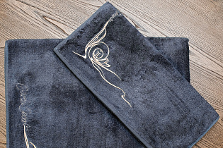 Полотенце «Лирика» 70*140 графит 5 (превью)