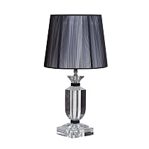 Светильник настольный "хрустальный" с черным абажуром