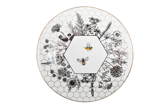 Тарелка закусочная "Пчёлки (Honeycomb)" 19,5 см