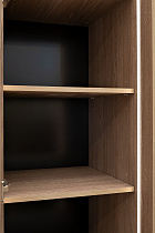 Шкаф-пенал Альто(Alto) с полками цвет дуб