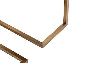 Стул велюровый светло-серый/матовое золото