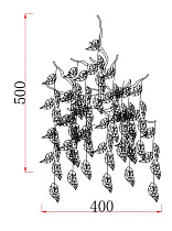 Бра со стеклянными подвесами цвет золото