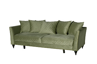 Диван Sorrento 230 трехместный раскладной оливковый