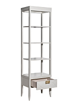 Шкаф-витрина открытый бежевый