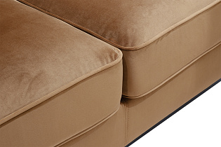 Диван Siena трехместный велюровый коричневый