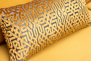 Диван Треви(Trevi) трехместный раскладной оранжевый с кантом