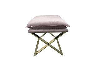 Пуф велюровый розовый/золото 2 (превью)