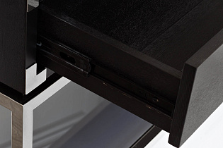 Консоль черная с ящиками