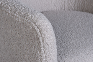 Кресло вращающееся искусственный каракуль серое 4 (превью)