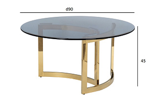 Стол журнальный золотой с темным стеклом 4 (превью)