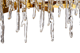 Люстра Тиара (Tiara) латунь/стекло прозрачное