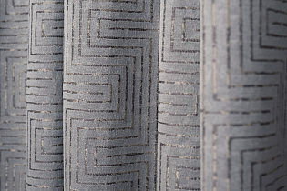 Портьера Глосс (Gloss) 275х260см серая