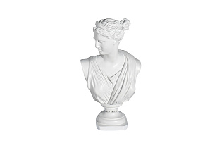 Статуэтка "Античный бюст" женский белый