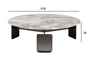 Стол журнальный круглый мраморный 5 (превью)