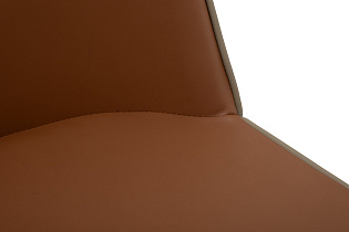 Стул обеденный экокожа терракотовый/бежевый 4 (превью)