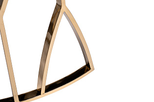 Стол журнальный с черным стеклом (золото)