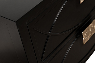 Тумбочка прикроватная черная