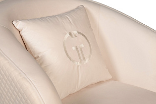 Кресло Olten велюровое кремовое