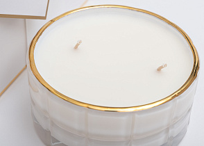 Свеча ароматическая Jasmin Flower Tea в стакане в упаковке 3 (превью)
