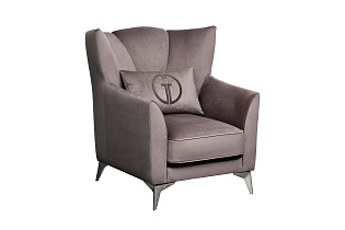 Кресло Siena велюровое коричневое