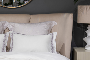 Комплект из 2х наволочек «Фиори» 50х70см сиренево-белый 4 (превью)