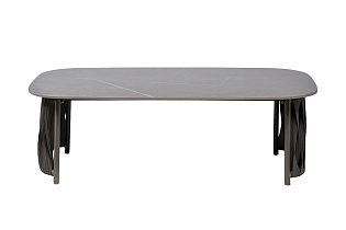 Стол журнальный уличный "Оливер" серый