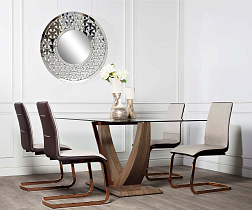 Стол обеденный со стеклом