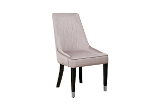 Стул Элегантный(Elegante) велюровый жемчужно-серый