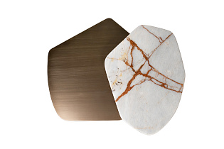 Столик журнальный Остров (Island) с мрамором 2 (превью)