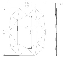 Зеркало в золотой зеркальной раме