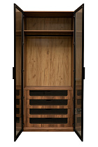 Шкаф Alto двухдверный с выдвижными ящиками цвет дуб