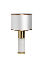 Лампа настольная с абажуром цвета слоновая кость