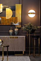 Набор из 2х металлических кашпо на подставке