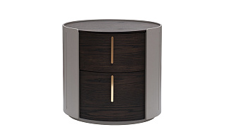 Тумбочка с 2мя ящиками темный шпон 1 (превью)