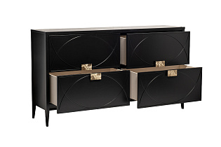 Комод черный с ящиками 3 (превью)