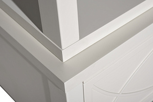 Шкаф-витрина открытый бежевый