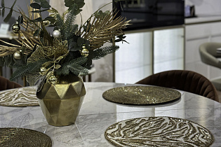 Ваза керамическая золотая 4 (превью)