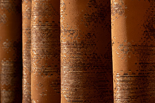 Портьера Bromley 275х260см оранжевая