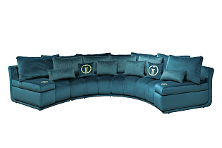 Диван Coliseum модульный бирюзовый 1 (превью)