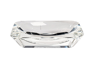 Мыльница стеклянная прозрачная